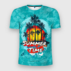 Мужская спорт-футболка Summer time - летнее время