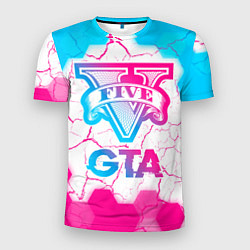 Мужская спорт-футболка GTA Neon Gradient
