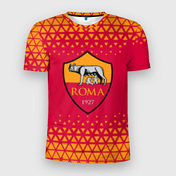 Мужская спорт-футболка Рома roma абстракция