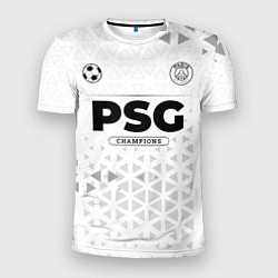 Футболка спортивная мужская PSG Champions Униформа, цвет: 3D-принт