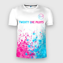 Футболка спортивная мужская Twenty One Pilots Neon Gradient, цвет: 3D-принт