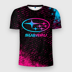 Мужская спорт-футболка Subaru Neon Gradient FS