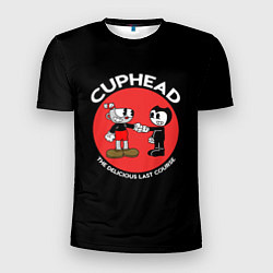 Мужская спорт-футболка Cuphead & Bendy