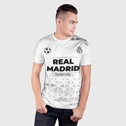 Футболка спортивная мужская Real Madrid Champions Униформа, цвет: 3D-принт — фото 2