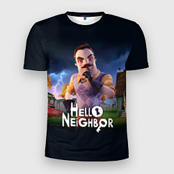 Мужская спорт-футболка Hello Neighbor игра Привет сосед