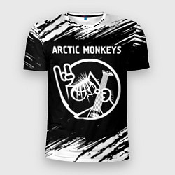 Мужская спорт-футболка Arctic Monkeys - КОТ - Краски