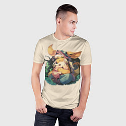 Футболка спортивная мужская Наначи и Митти из аниме Созданный в бездне, цвет: 3D-принт — фото 2