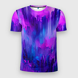 Футболка спортивная мужская Purple splashes, цвет: 3D-принт