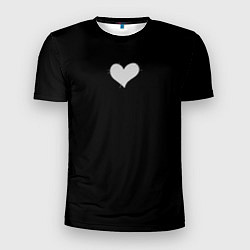 Мужская спорт-футболка Сердце - заплатка