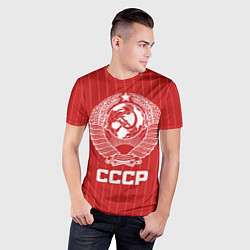 Футболка спортивная мужская Герб СССР Советский союз, цвет: 3D-принт — фото 2