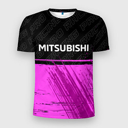 Мужская спорт-футболка Mitsubishi pro racing: символ сверху