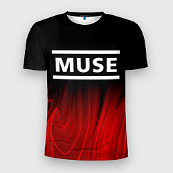 Мужская спорт-футболка Muse red plasma
