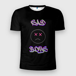 Футболка спортивная мужская Sad Boys логотип, цвет: 3D-принт