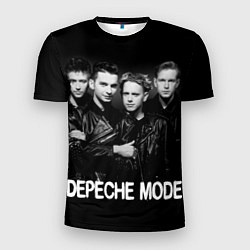 Мужская спорт-футболка Depeche Mode - black & white portrait