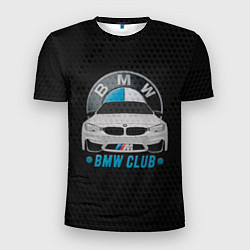 Мужская спорт-футболка BMW club carbon