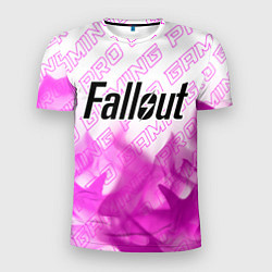 Футболка спортивная мужская Fallout pro gaming: символ сверху, цвет: 3D-принт