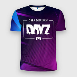 Мужская спорт-футболка DayZ gaming champion: рамка с лого и джойстиком на