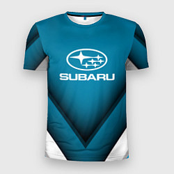 Мужская спорт-футболка Subaru - абстракция