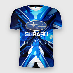 Мужская спорт-футболка Субару - абстракция