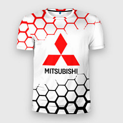 Мужская спорт-футболка Mitsubishi - логотип