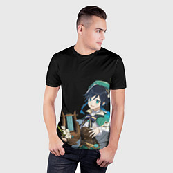 Футболка спортивная мужская Венти : Анемо архонт - Геншин, цвет: 3D-принт — фото 2