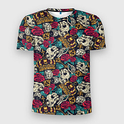 Футболка спортивная мужская Тату короны и бриллианта, цвет: 3D-принт