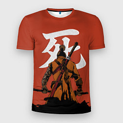 Мужская спорт-футболка Спина Секиро