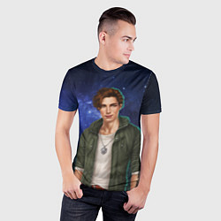 Футболка спортивная мужская История любви Лео, цвет: 3D-принт — фото 2
