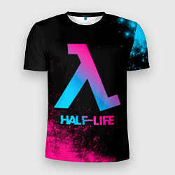 Мужская спорт-футболка Half-Life - neon gradient