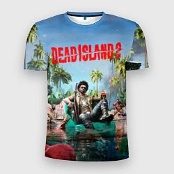 Мужская спорт-футболка Dead island 2 главный герой