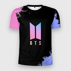 Мужская спорт-футболка BTS Blue And Pink