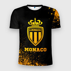 Мужская спорт-футболка Monaco - gold gradient