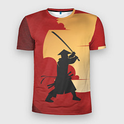 Мужская спорт-футболка Самурай с мечом