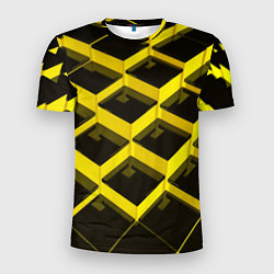 Футболка спортивная мужская Желтые ступеньки, цвет: 3D-принт