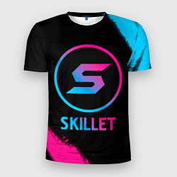 Мужская спорт-футболка Skillet - neon gradient
