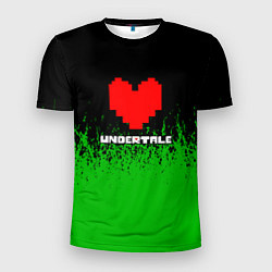 Мужская спорт-футболка Undertale - зеленая трава