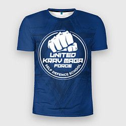 Мужская спорт-футболка Krav-maga self defense school
