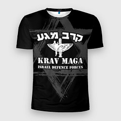 Футболка спортивная мужская Krav-maga emblem, цвет: 3D-принт