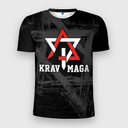 Футболка спортивная мужская Krav-maga military combat system emblem, цвет: 3D-принт