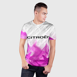Футболка спортивная мужская Citroen pro racing: символ сверху, цвет: 3D-принт — фото 2
