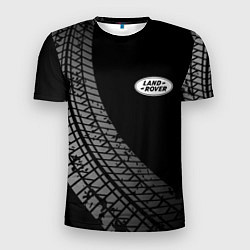 Футболка спортивная мужская Land Rover tire tracks, цвет: 3D-принт