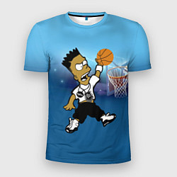 Мужская спорт-футболка Bart Jordan Simpson забивает мяч в кольцо