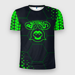 Футболка спортивная мужская Battletoads Абстракция соты, цвет: 3D-принт
