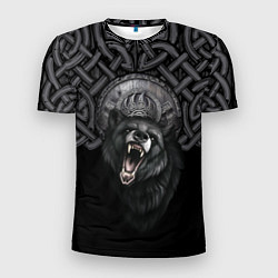 Мужская спорт-футболка Щит Велеса с медведем