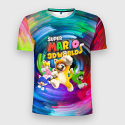 Мужская спорт-футболка Super Mario 3D World - Nintendo - Team of heroes