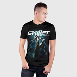 Футболка спортивная мужская Группа Skillet, цвет: 3D-принт — фото 2