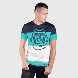 Футболка спортивная мужская Твой ритм, цвет: 3D-принт — фото 2