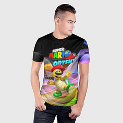 Футболка спортивная мужская Super Mario Odyssey - Hero turtle Koopa Troopa, цвет: 3D-принт — фото 2