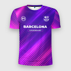 Футболка спортивная мужская Barcelona legendary sport grunge, цвет: 3D-принт