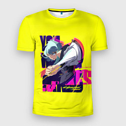 Мужская спорт-футболка Люси из аниме Cyberpunk Edgerunners